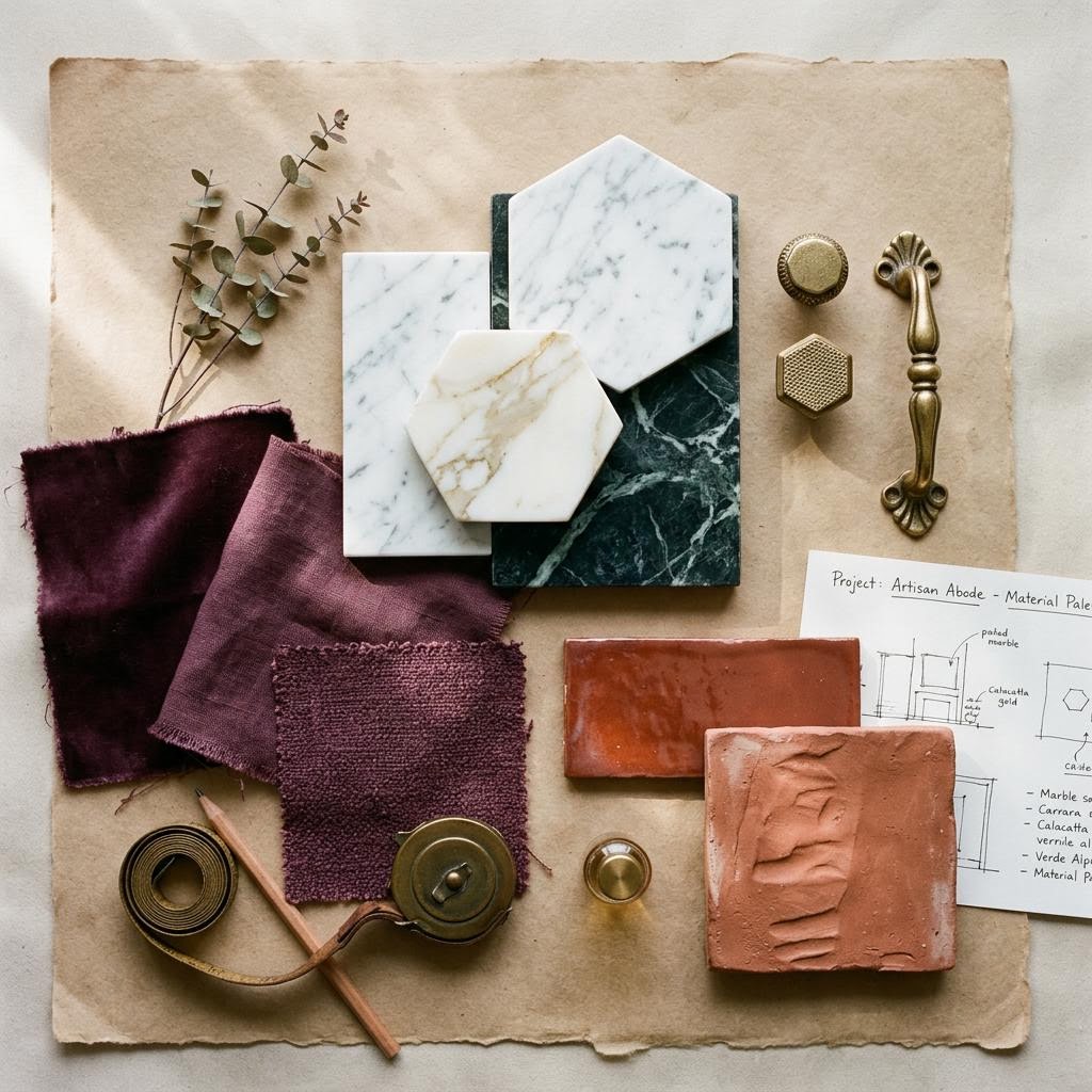 Material moodboard